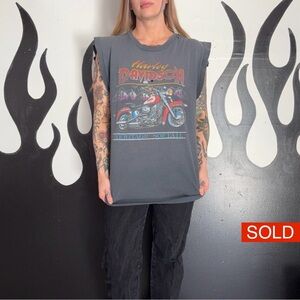 ❌SOLD❌Vintage Harley-Davidson Gray Tank Top